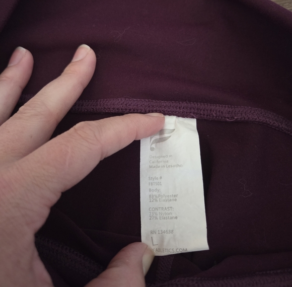 Fabletics Deep Purple Leggings - Picture 5 of 5